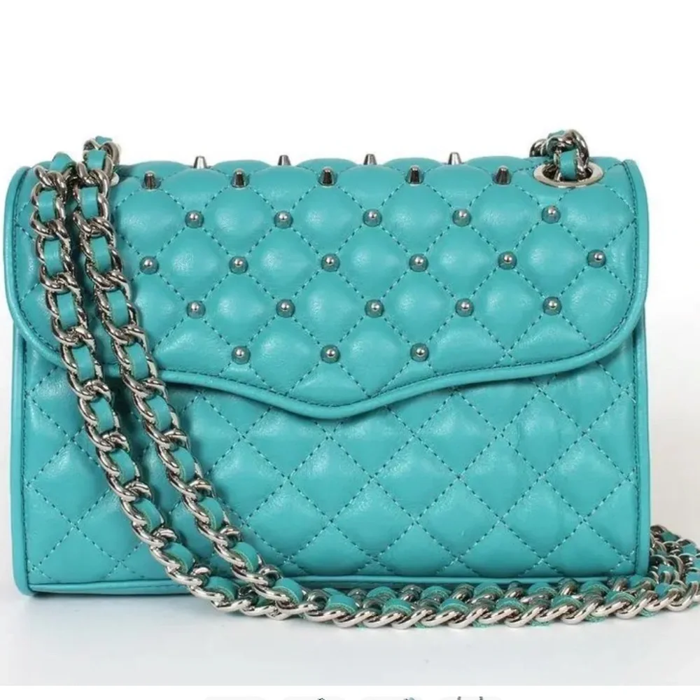 Rebecca Minkoff Awesome Studded Quilted Mini Affair Convertible Crossbody Bag - Picture 1 of 12